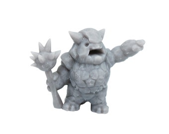 dnd monster miniature elemental Clod Grumbler unpainted miniatures for ttrpg wargaming terrain games is 3D printed