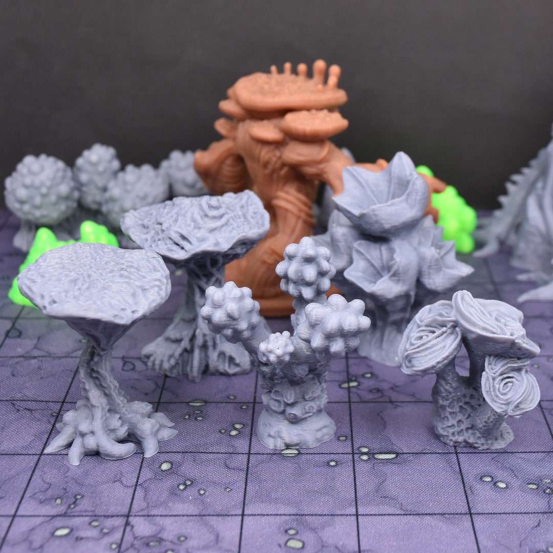 Scifi Terrain Alien Plants to Use as 28mm Wargaming Terrain for Dnd ...