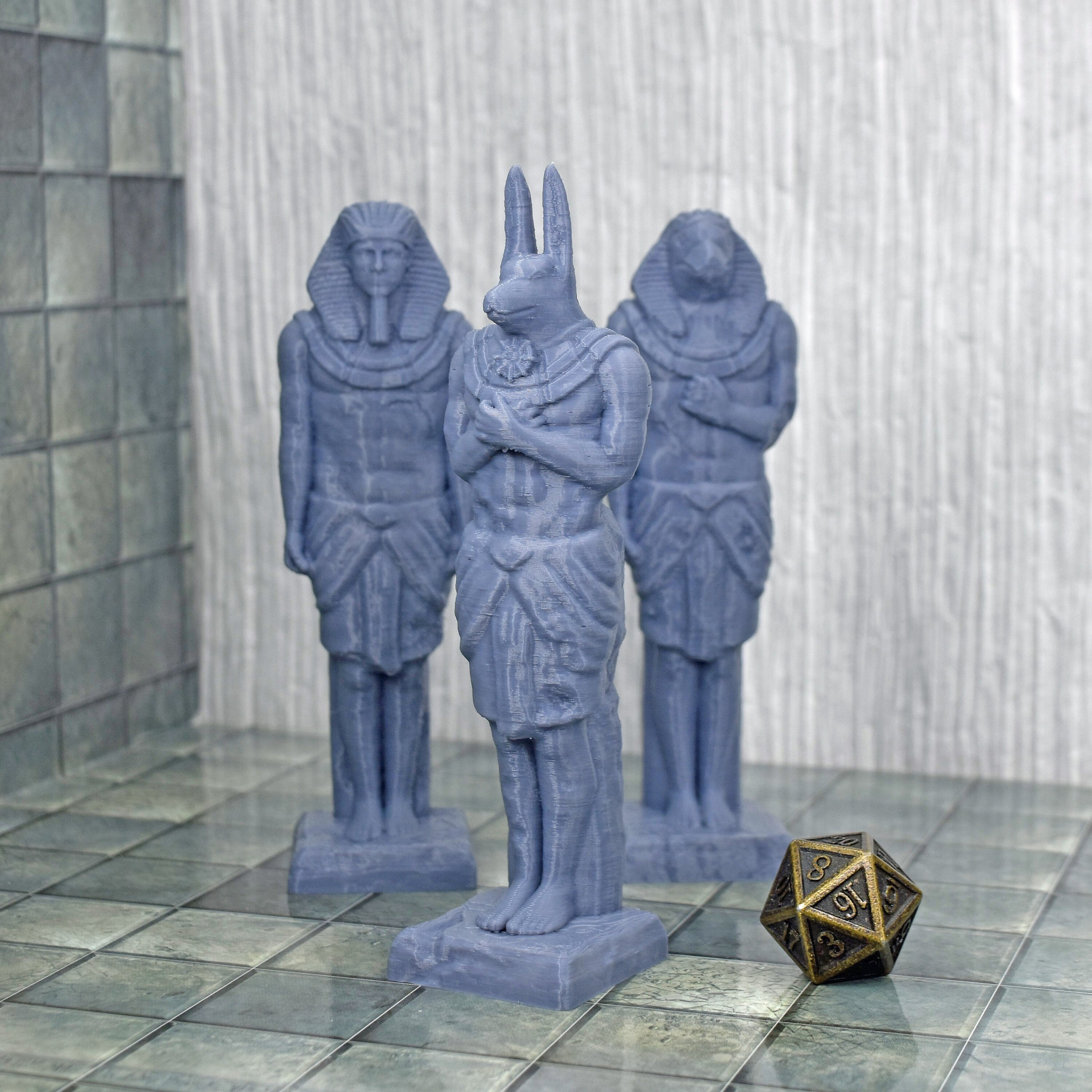 28mm Miniature Egyptian Statues for Dungeons and Dragons Etsy