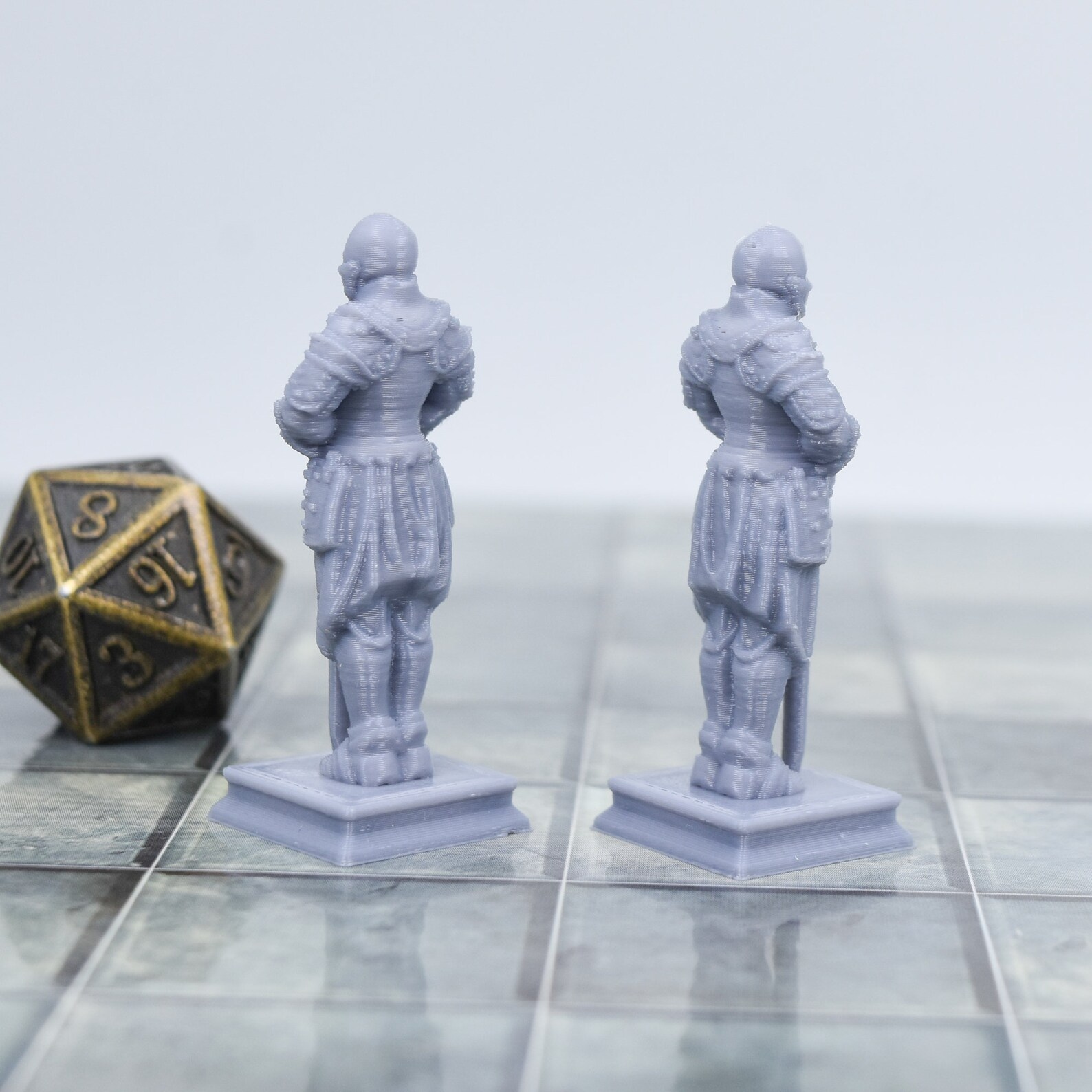 Miniature Armor Statues for 28mm tabletop gaming like Dungeons Etsy