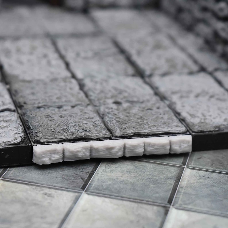 28mm terrain Dungeon Scatter Terrain Gaming Terrain Dragonlock dungeon edge clips to use with Dungeon Tiles for Dungeons /& Dragons