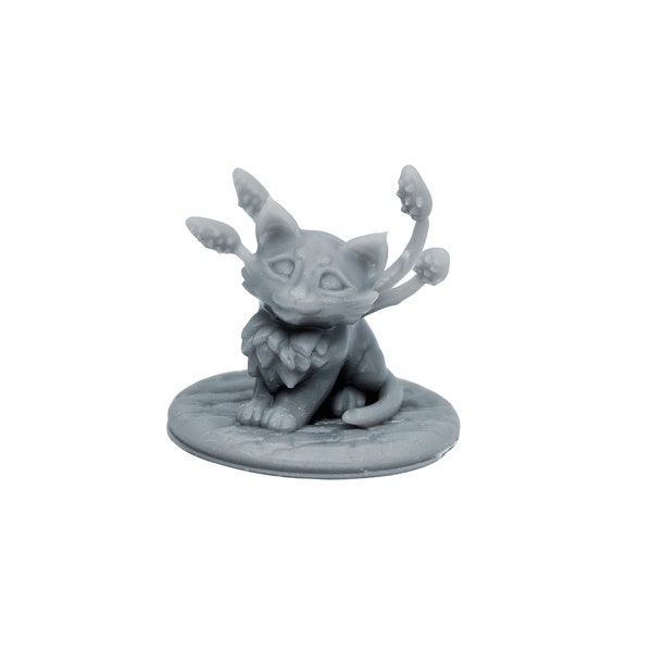 dnd miniature familiar Displacing Kitten resin dnd miniature figures for tabletop wargaming miniature games is 3D printed and come unpainted