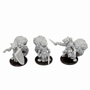 dnd miniature set of resin Scurryni Fighter dnd miniatures for tabletop wargaming and miniature terrain wargames