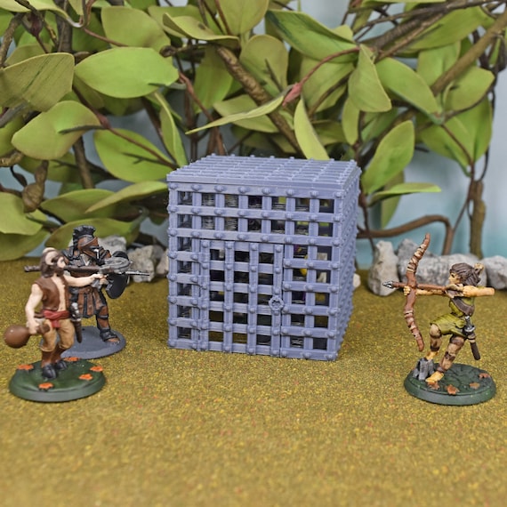Miniature Prison Cage Jail Cell for Tabletop Miniature RPG Etsy