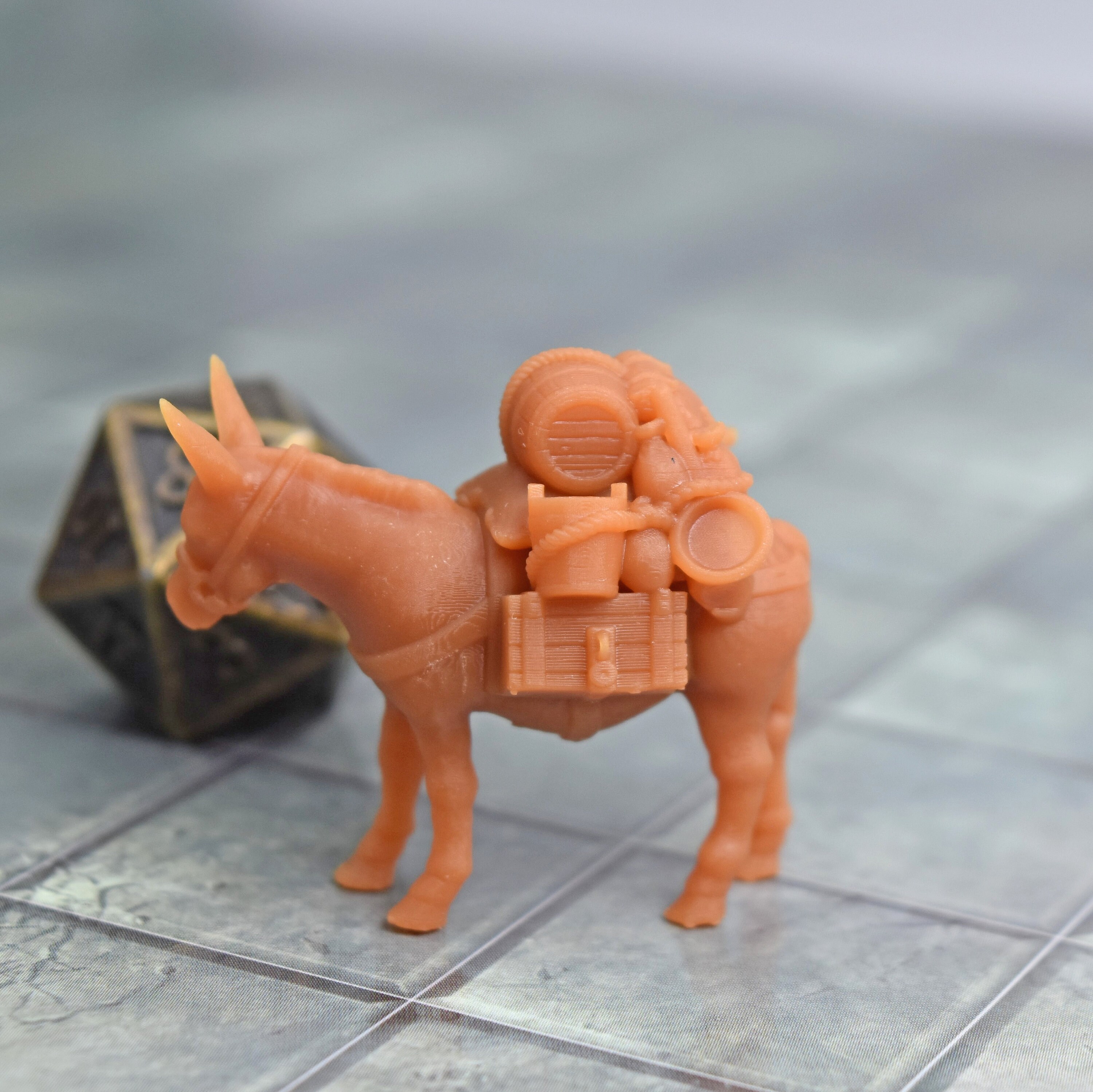 Miniature Mules for Dungeons & Dragons or Warhammer 40k 28mm | Etsy