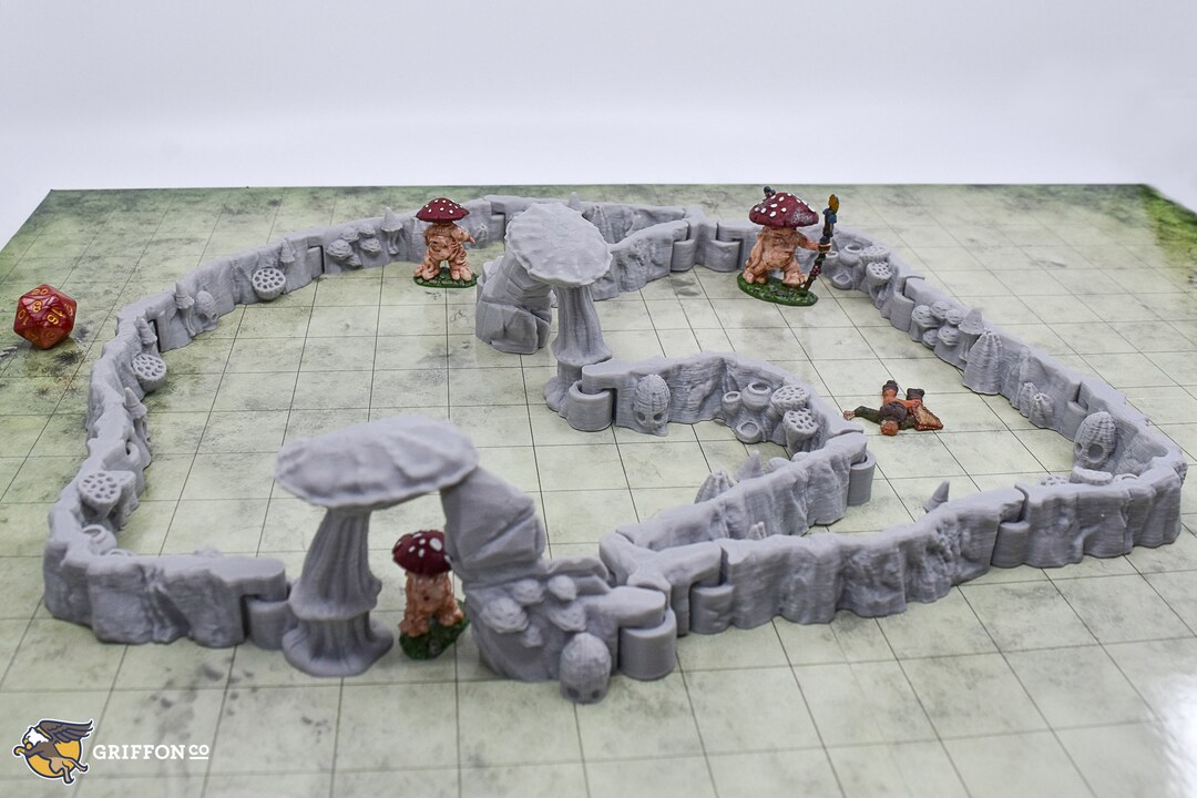 Dnd Modular Terrain Set of Dungeonsticks Mushroom Grove for Tabletop ...