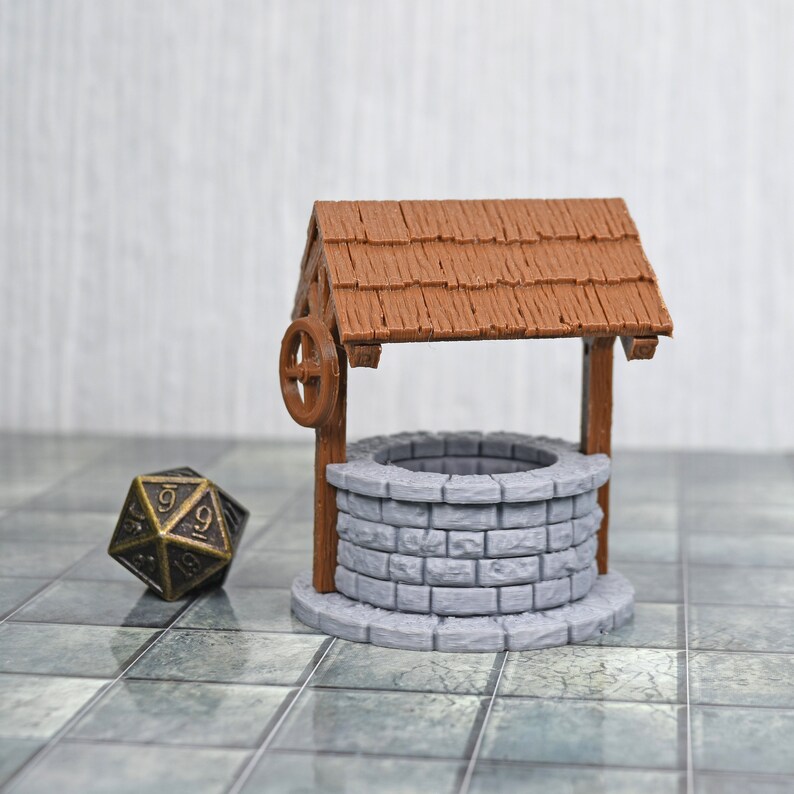 Miniature Village Water Well for Tabletop Miniature RPG - Etsy