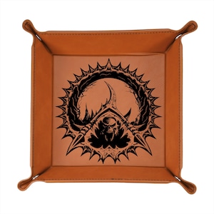 RPG Half Orc Dice Tray for tabletop wargaming accessories folding dice roller for dnd gaming gift