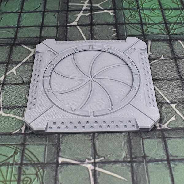 dnd scifi terrain Airlock scatter scatter terrain pieces for tabletop wargaming terrain games is 3D printed to order