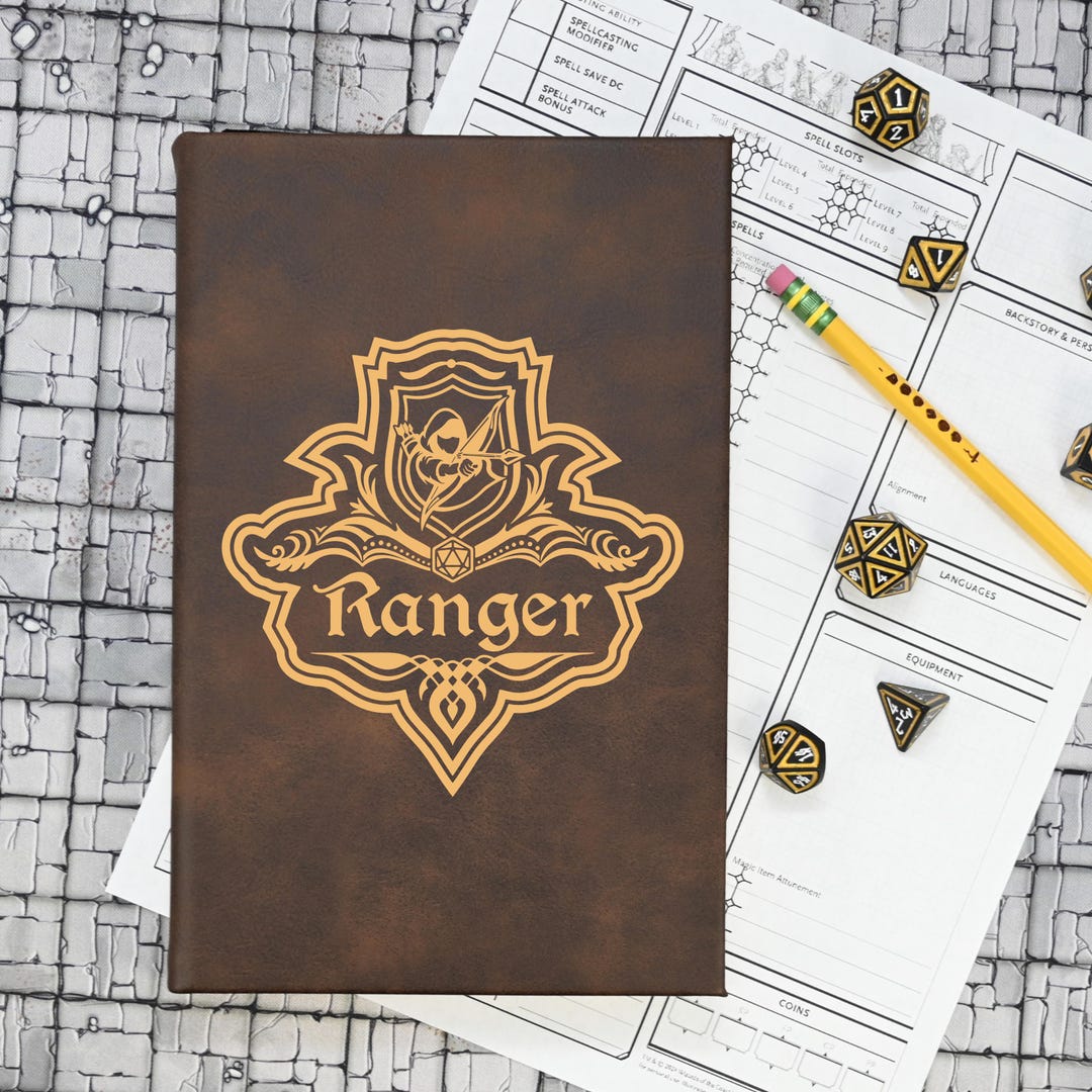 The Ranger Writing Personalized Ranger Sketchbook or Lined Journal for Writing Gifts or ...