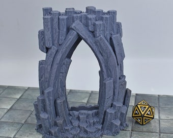 Tabletop wargaming Lava Column dnd Portal scatter terrain for wargames against dragons or traveling to dungeons is 3D printed