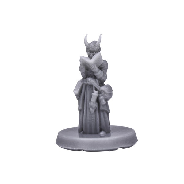 Demonkin Scholar Resin Miniature for Tabletop Wargaming Fantasy Miniature Games | that are 3D Printed D&D Miniatures