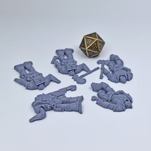 dead space miniature Dead Space Soldiers dnd miniatures set for ttrpg miniatures wargaming 3D Printed unpainted miniatures