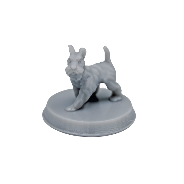 dnd figures Schnauzer Dog Miniature unpainted miniatures for tabletop wargaming or diorama supplies like resin animal miniatures