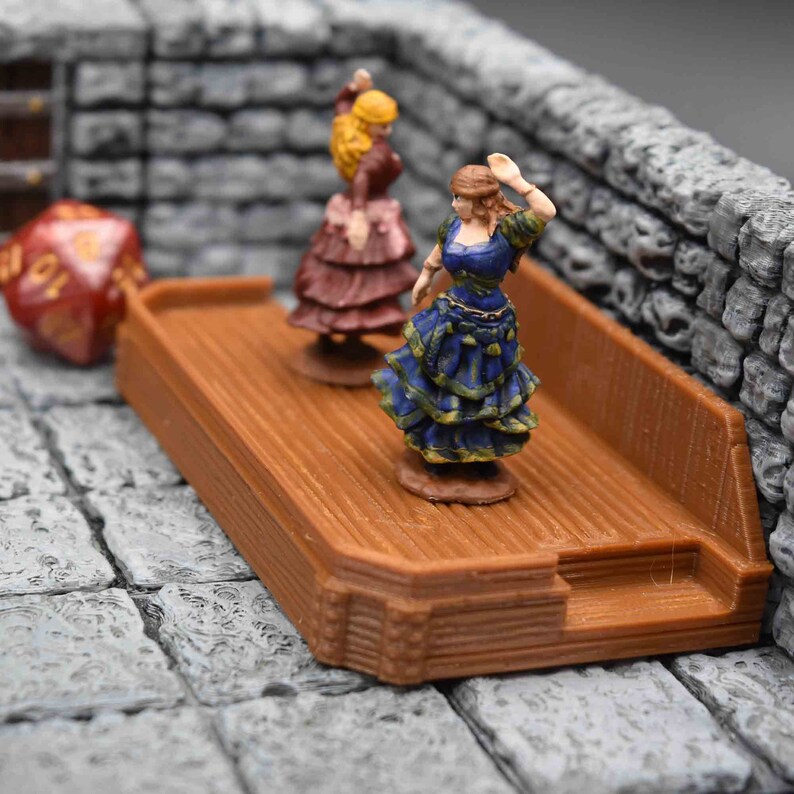 Dnd miniature stage floor scatter terrain for Tabletop | Etsy