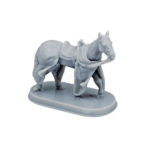 dnd figures Horse Caparison unpainted miniatures for tabletop wargaming or diorama supplies like resin animal miniatures