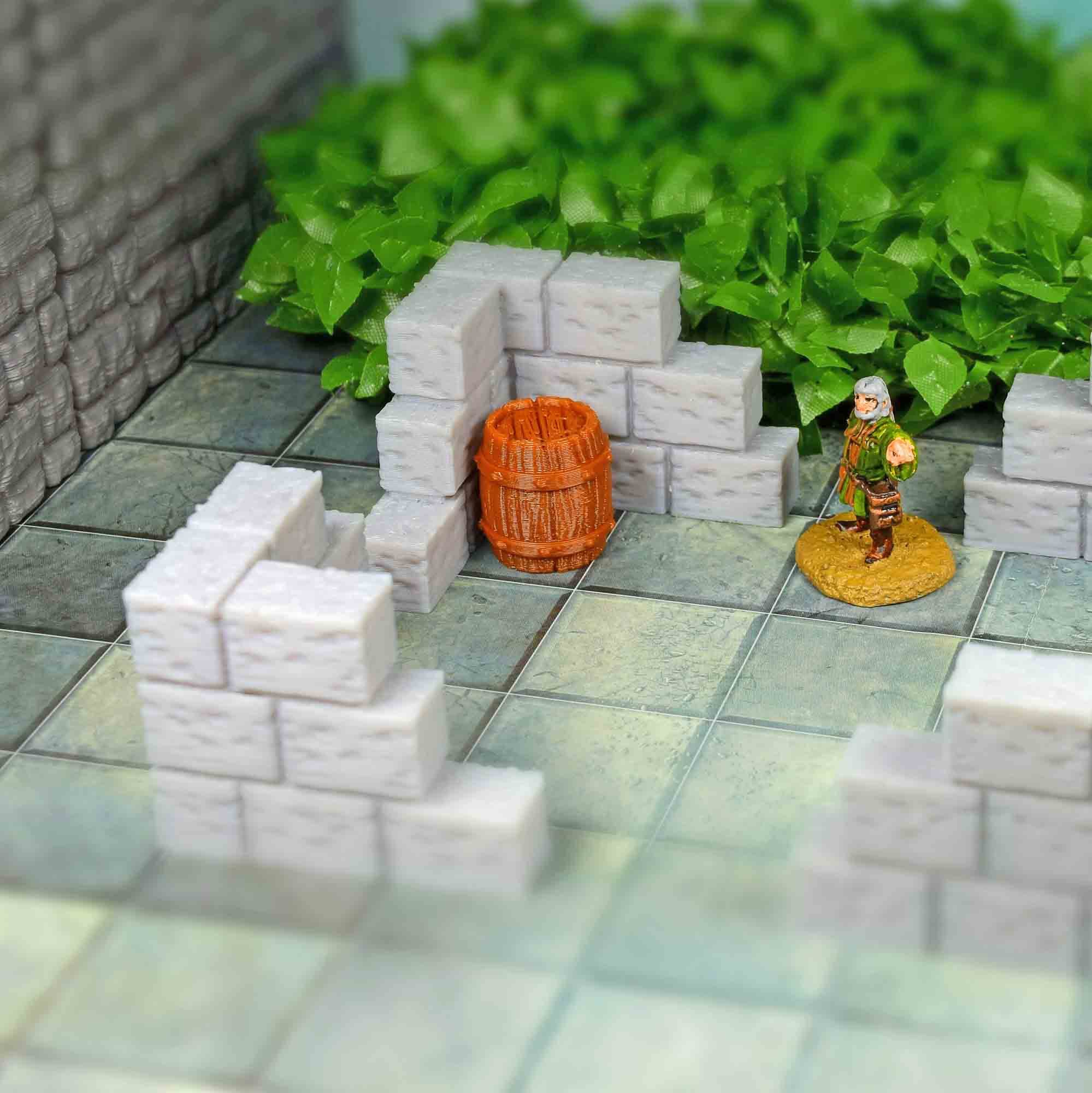 Dnd terrain walls for Tabletop Miniature RPG Games like | Etsy