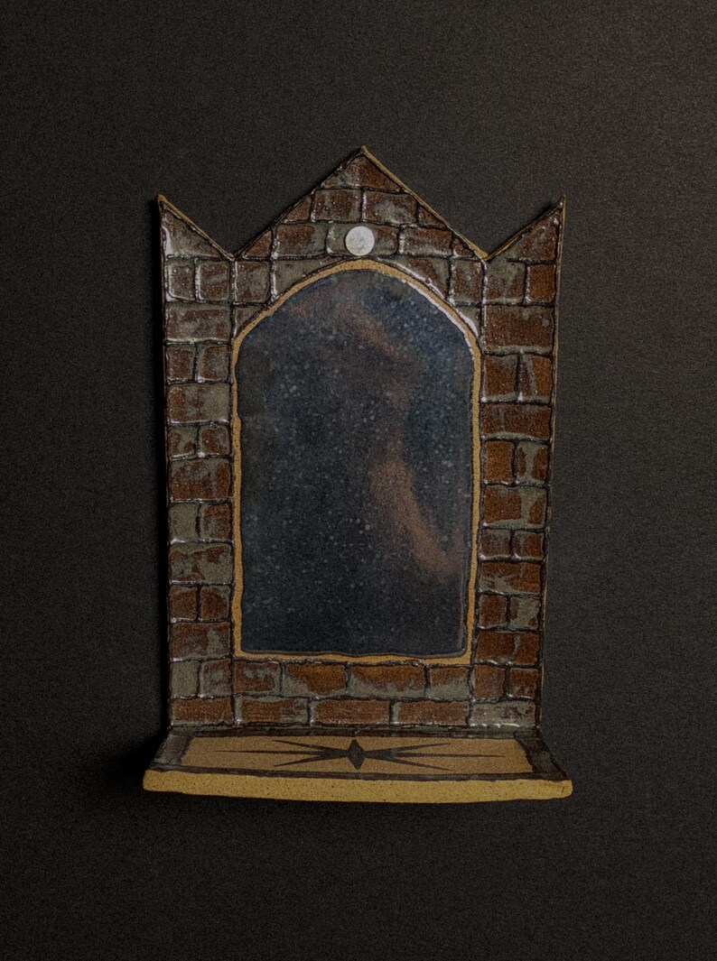 Ceramic Handmade Wall Mirror Shelf - Etsy