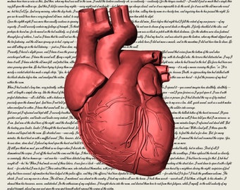 Digital File   The Tell-Tale Heart by Edgar Allan Poe with Red Heart