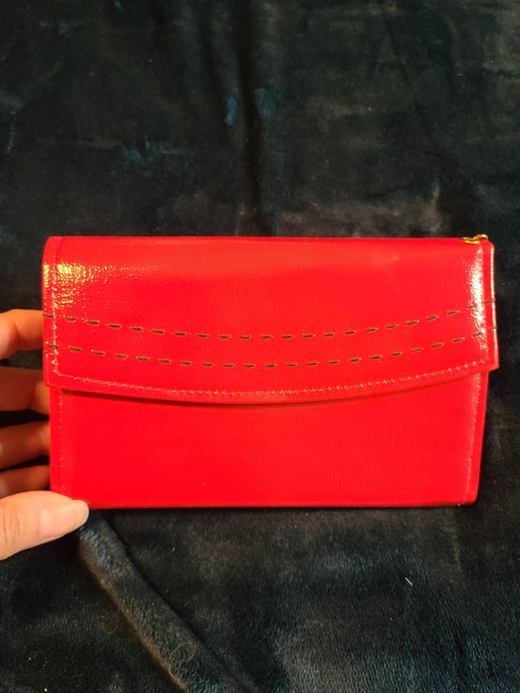 Vintage Red Wallet/Clutch