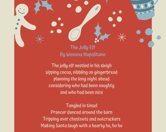 The Jolly Elf Christmas Poem