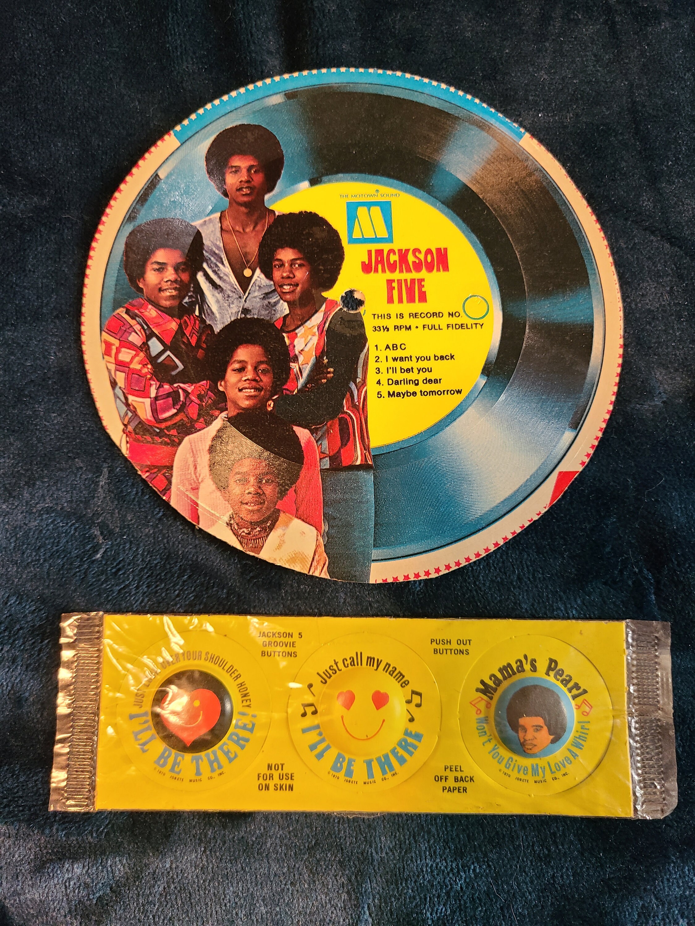 The Jackson Five Vintage Cereal Box Record Etsy