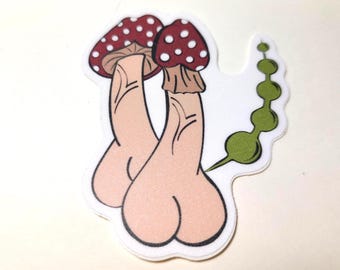Cottage Hardcore Mushroom Sticker
