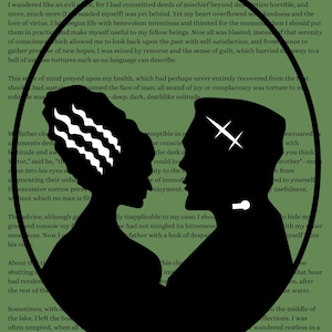 Frankenstein and Bride Digital Print