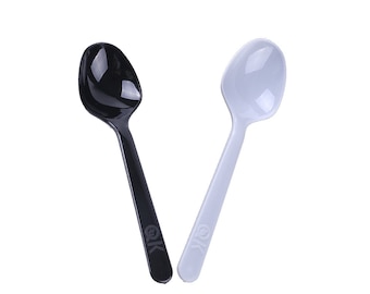 Set of 20 Plastic Disposable Dessert Tableware Cutlery Spoon - Baby Shower, Birthday, Wedding, Outing
