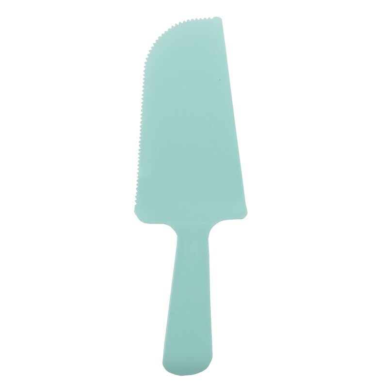 Disposable Plastic Cake Knife for Weddings and Parties Serrated Flat