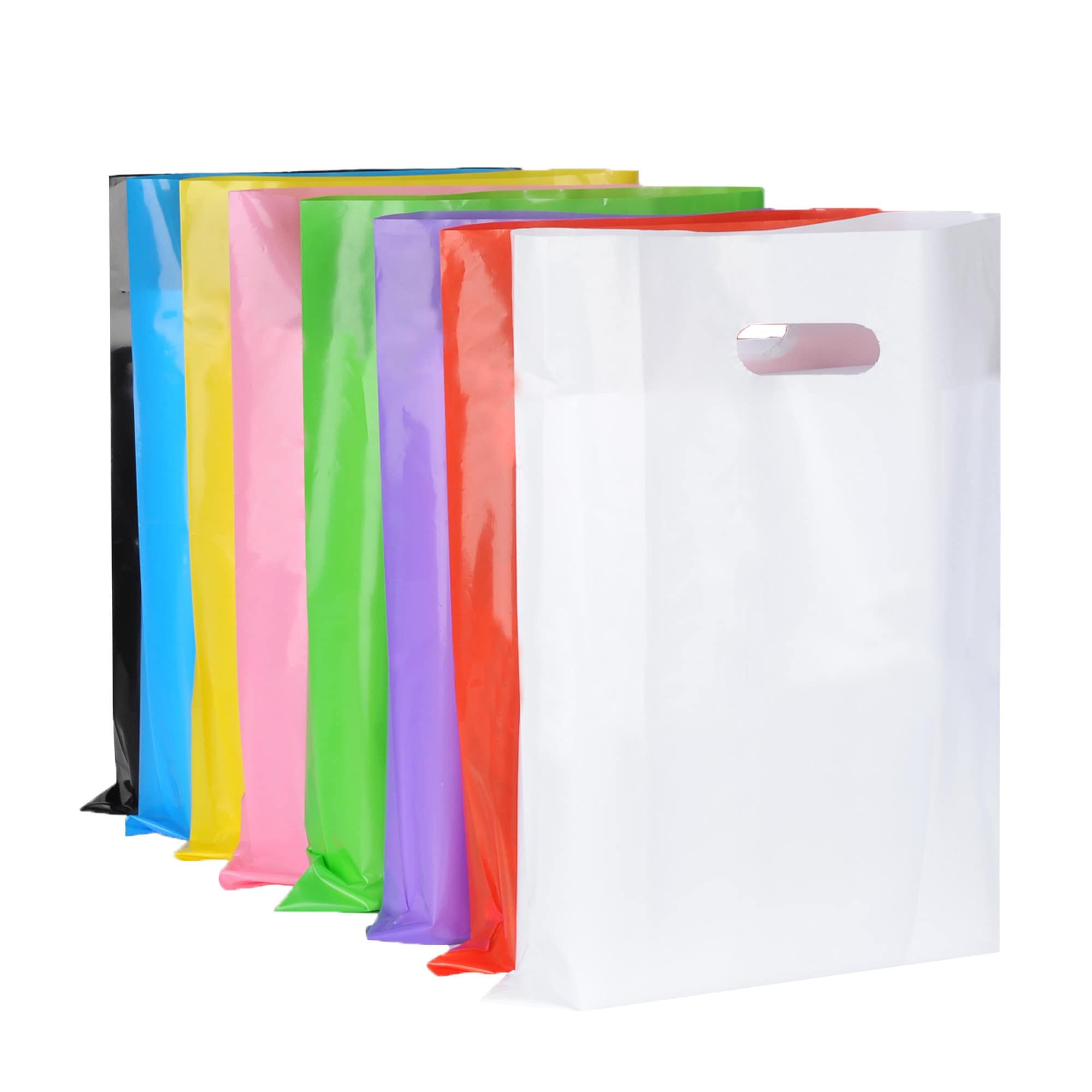 100 Plastic Merchandise Retail Die-cut Handle Bags - Etsy Israel