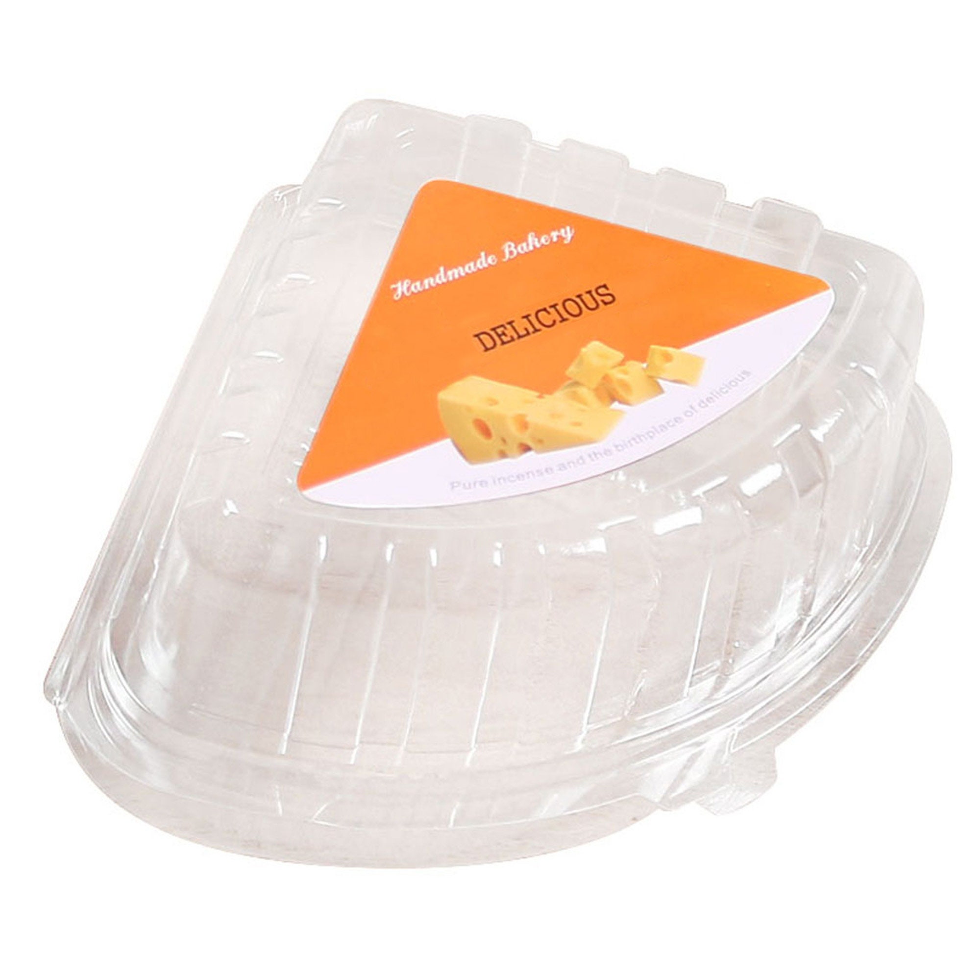 Rectangle Shaped Single Cake Slice Plastic Container – Frans Cake