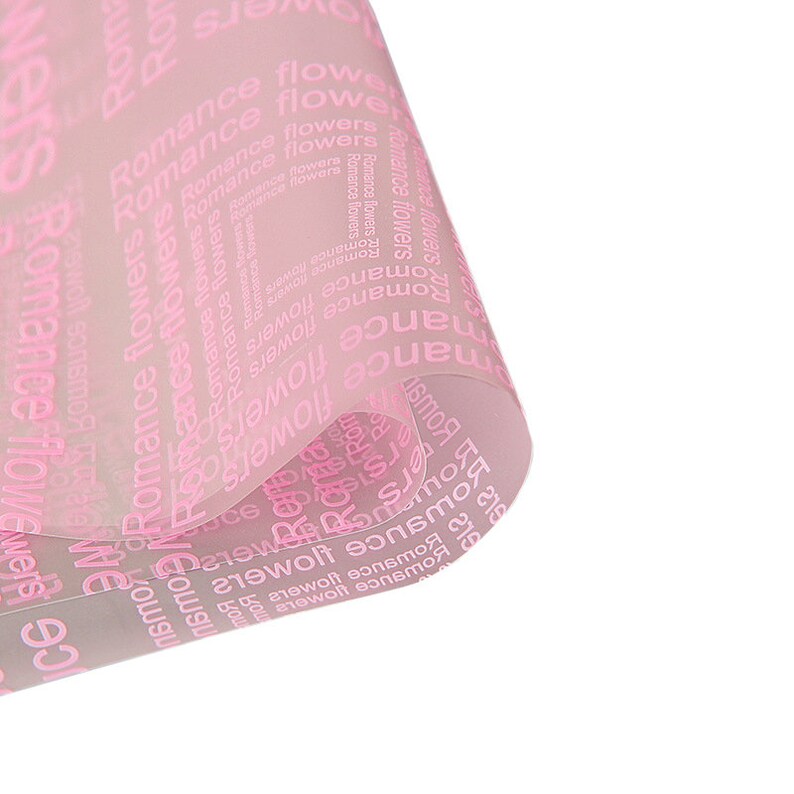 Pack of 40/60 Seethru Pink Message Gift Wrapping Matte Papers for