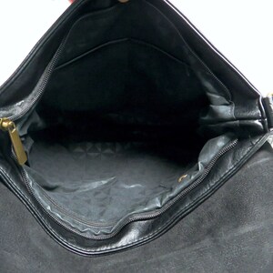 Messenger bag courier bag shoulder bag school bag leather black image 5