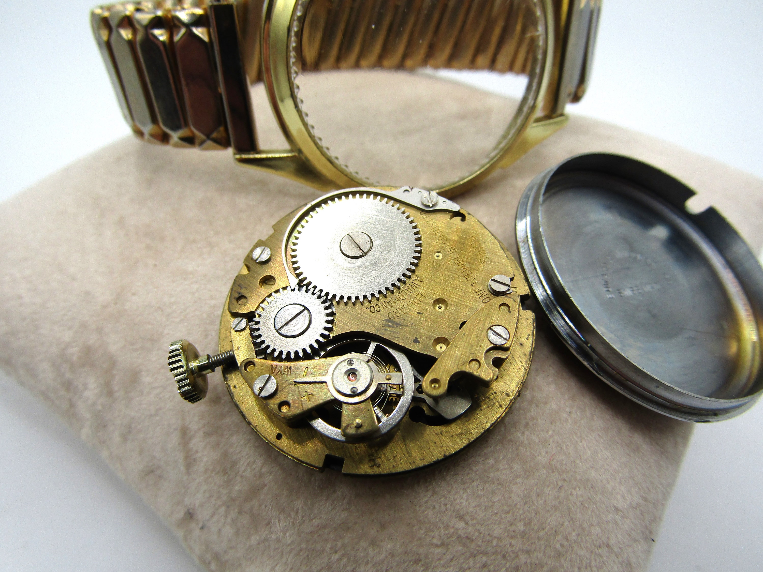 Montre Mécanique Vintage Homme WALDMAN France (Ne Fonctionne Pas)