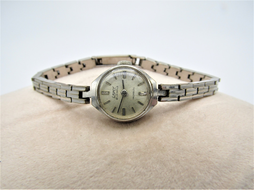 Vintage Rare Camy 21 Jewels Ladies Winding Swiss Watch With 