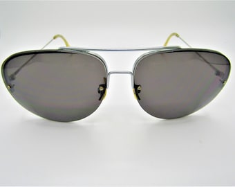 Beautiful Vintage Ultra Rare Shuron Continental S/C Scientific Shurset Rimless Aviator Sunglasses in Excellent Condition!!!