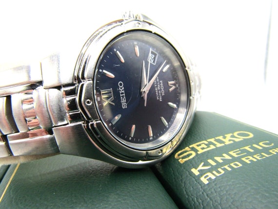 Vintage Rare Seiko Kinetic Auto Relay 5J22-0AB0 Dive Watch W/ Blue Dial and Original Box / Case in Great Cosmetic & Working Condition - Etsy Vintage Rare Seiko Kinetic Auto Relay 5J22-0AB0 Dive Watch W/ Blue Dial and Original Box / Case in Great Cosmetic & Working Condition - Etsy