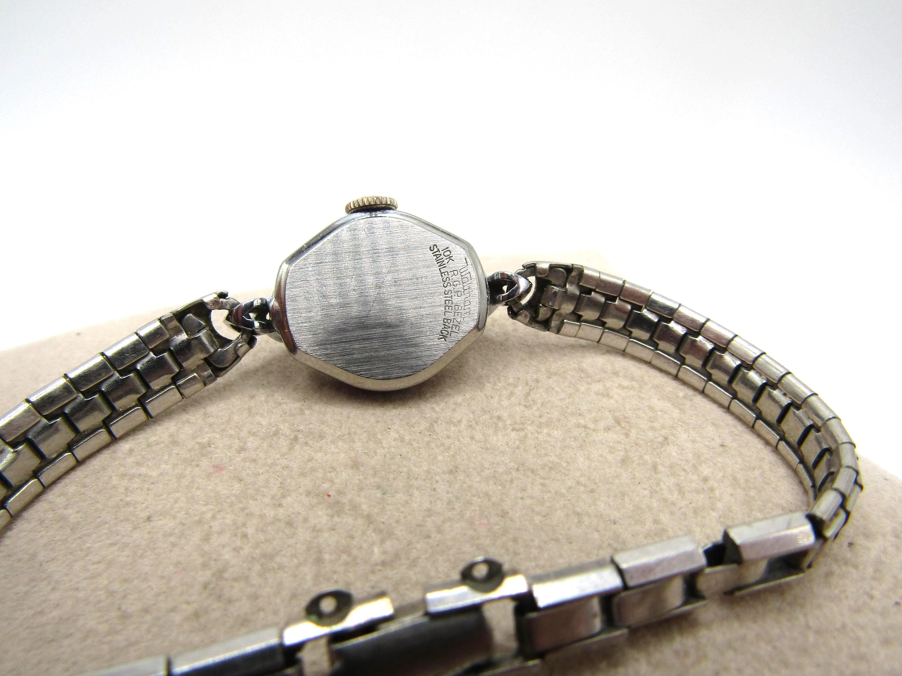 Vintage Beautiful Waltham Ladies Cocktail X12 Genuine Diamond