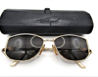 Beautiful Vintage High End Ultra Rare Cazal MOD 169 COL 416 Gold Tone w/ Genuine Cazal Case in Excellent Condition!!!