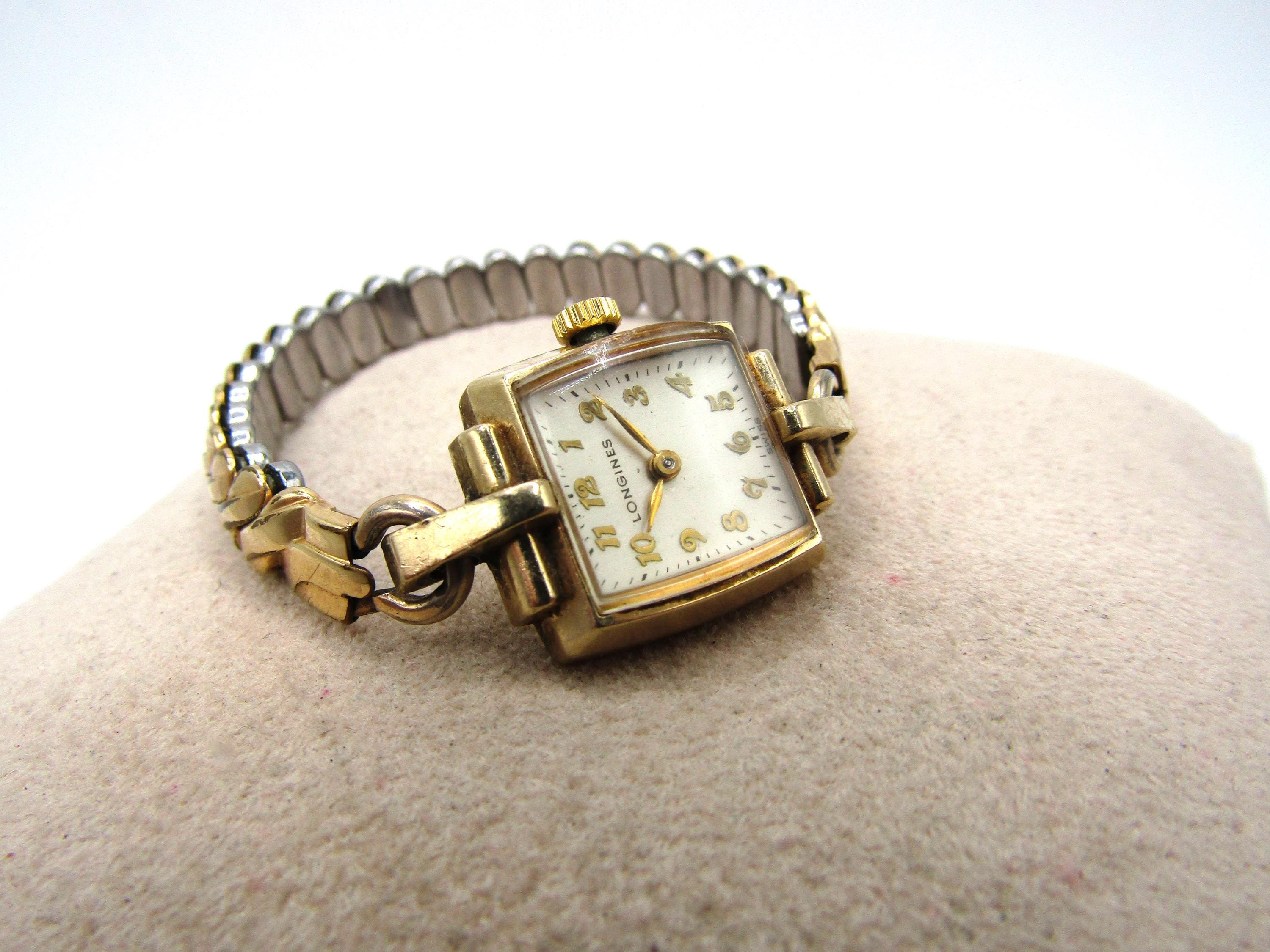 vintage Longines ladies\' cocktail watch 14k gold filled Vintage Longines 14K Gold Filled Hand Winding Ladies Watch W  main image 4
