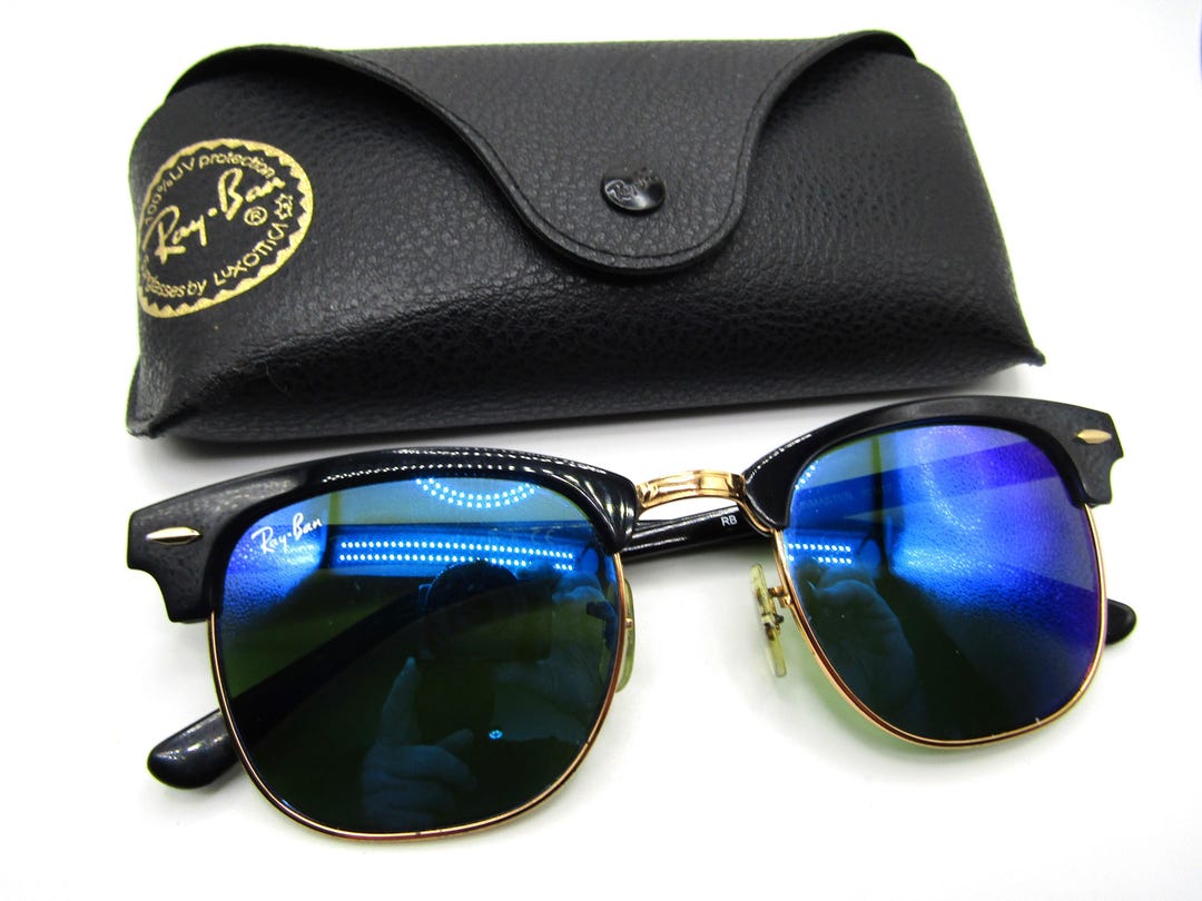 小物 Ray-Ban CLUBMASTER made in ITALY Ray Ban Clubmaster Tortoise 49 mm Sunglasses RB3016-W0366