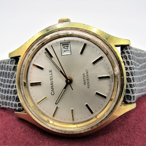 Vintage Gents Caravelle by Bulova S 889 T Caliber / Movement 1282.60 Watch in Great Cosmetic and Working Condition!!