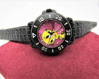 Vintage Rare Armitron 1998 TM Warner Bros. Tweety Bird AL2IE Dive 3ATM Watch with Original Band in Excellent Cosmetic & Working Condition!!!
