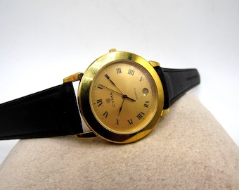 Vintage Rare Gents Cyma Le Locle ETA 955.414 Slim Case Swiss Watch with Roman Numeral Markers in Excellent Cosmetic and Working Condition!!!