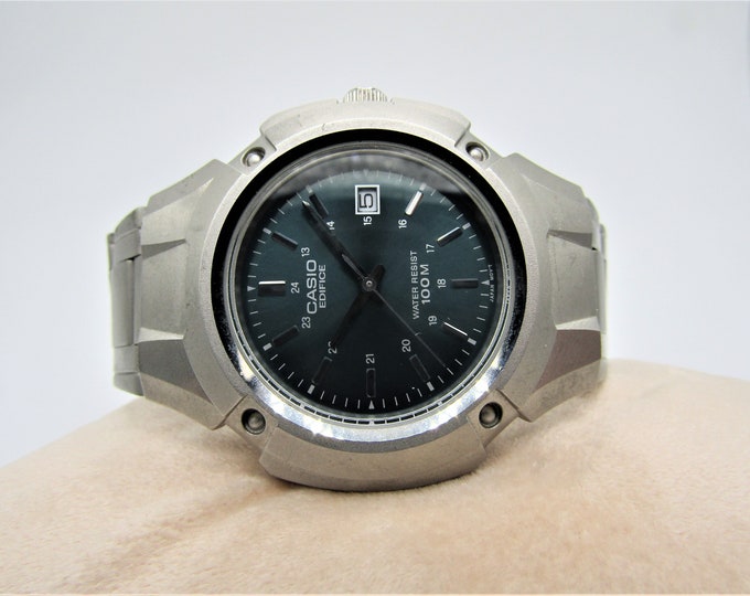 Casio Module 708 Vintage Rare Casio Edifice 24HR MTP-3036 708 100M WR Watch in Great ...