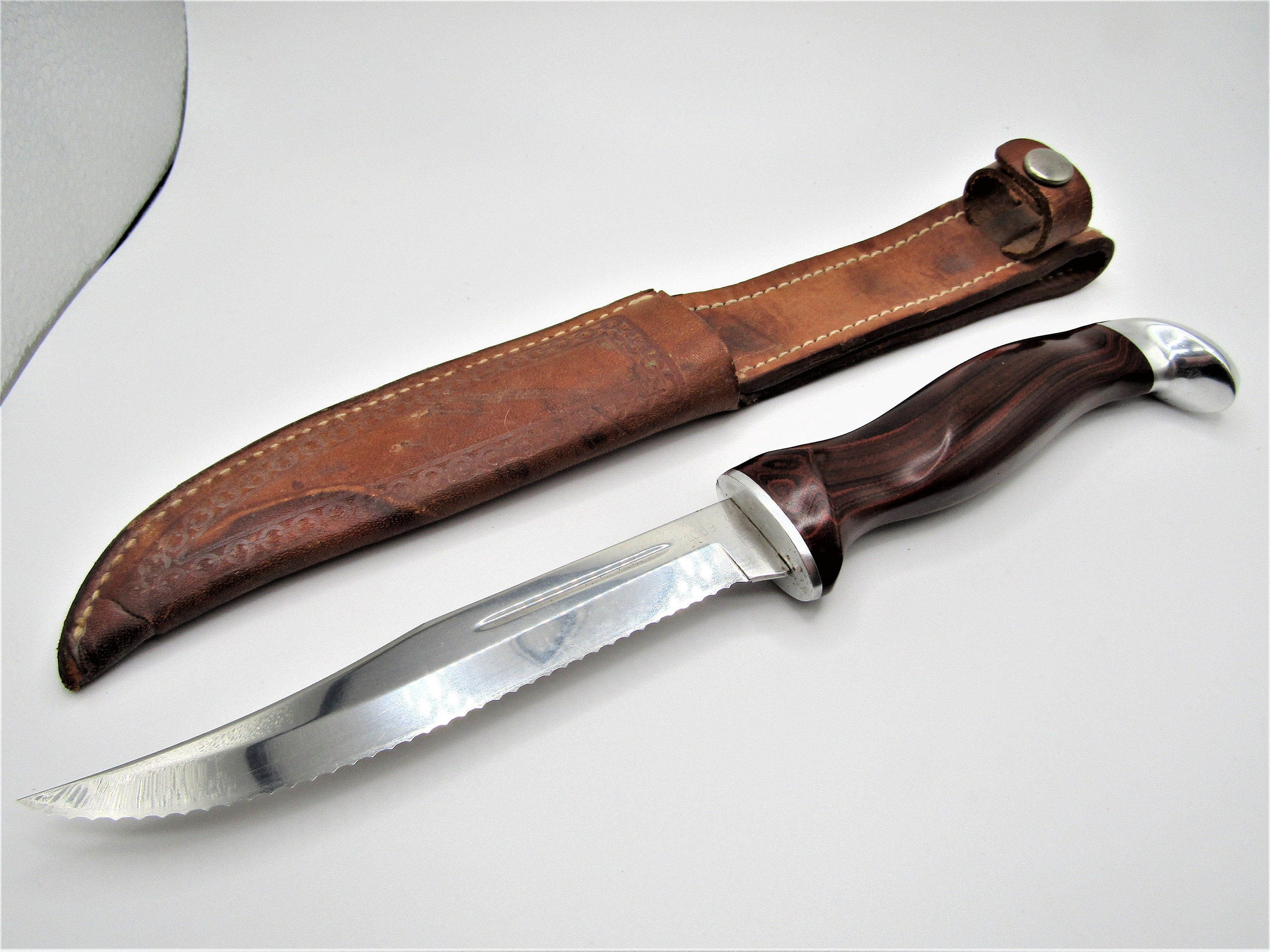 1960's Cutco USA White Puma Explorer 1065 High Carbon Steel Hunting Outdoor  Survival Tactical Knife & Original Sheath LIFETIME WARRANTY 