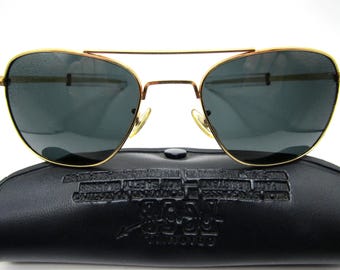 Vintage Ultra Rare Welsh Mfg. Co. Aviator 1/10 12K Gold Filled Bayonet Sunglasses in Excellent Condition!!!!