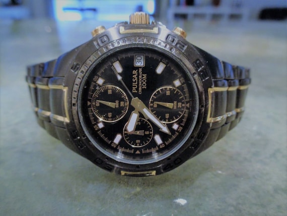 seiko chronograph 100m vintage