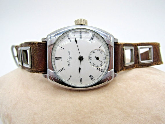 Vintage Beautiful Elgin Trench Grade 222 Size 0S 7 Jwl Wrist Watch W Amazing Porcelain Dial in Great Cosmetic Working Condition Etsy Canada
